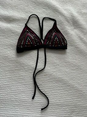 Target tribal print Triangle Bikini Top